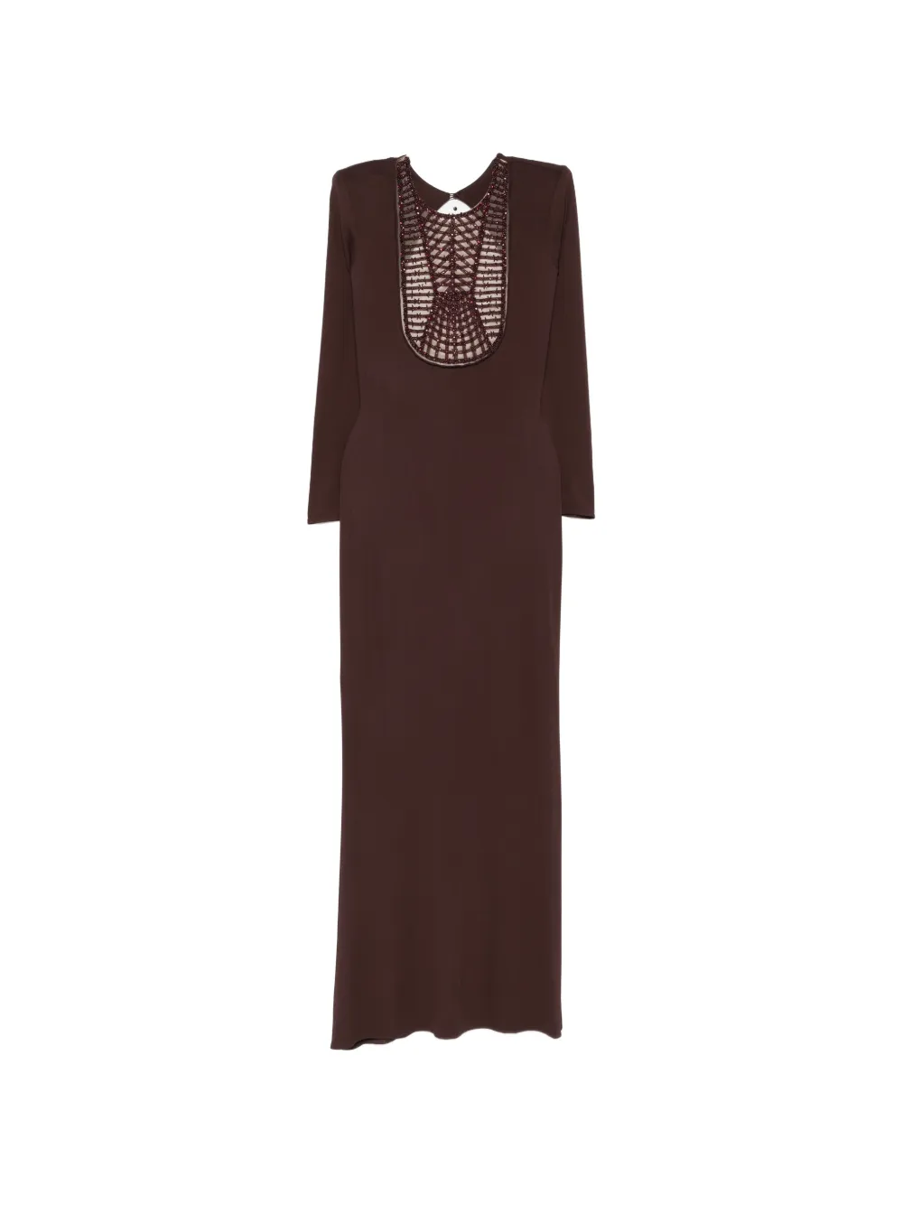 Elisabetta Franchi Red Carpet maxi dress - Marrone