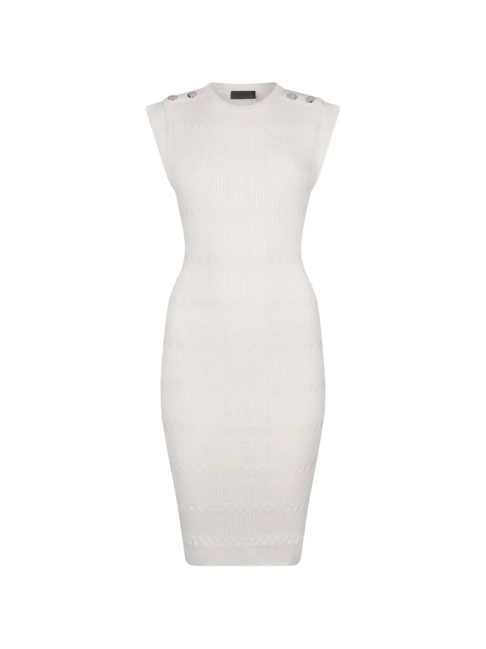 LIU JO button-detail knitted mini dress - Toni neutri