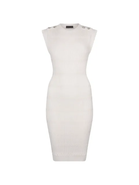 LIU JO vestido corto tejido con detalle de botones