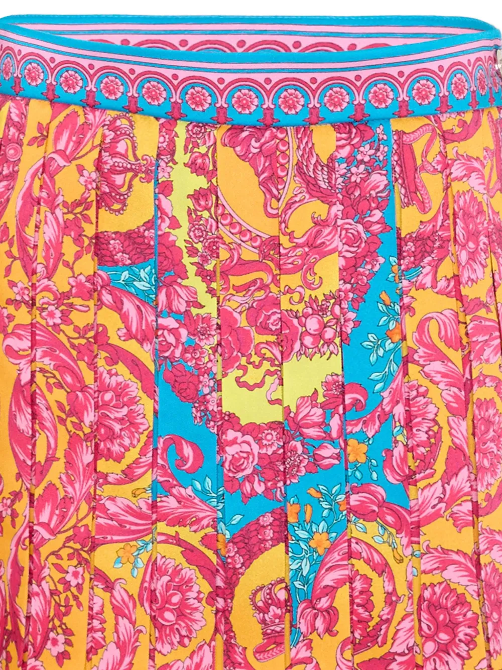 Versace Kids Plooirok met print Blauw