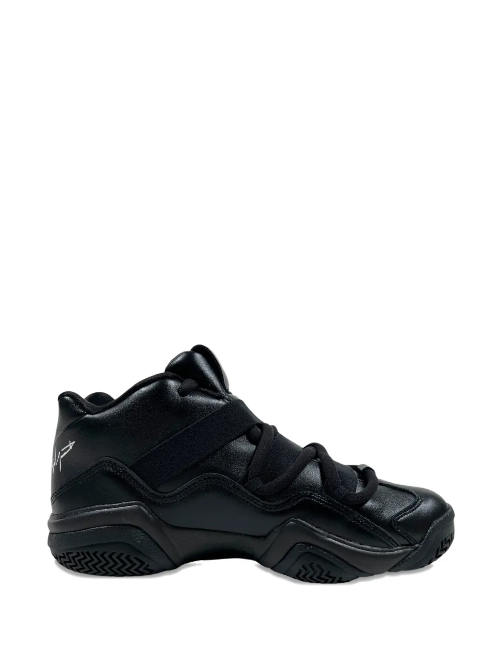 Y-3 Megaball leren sneakers Zwart