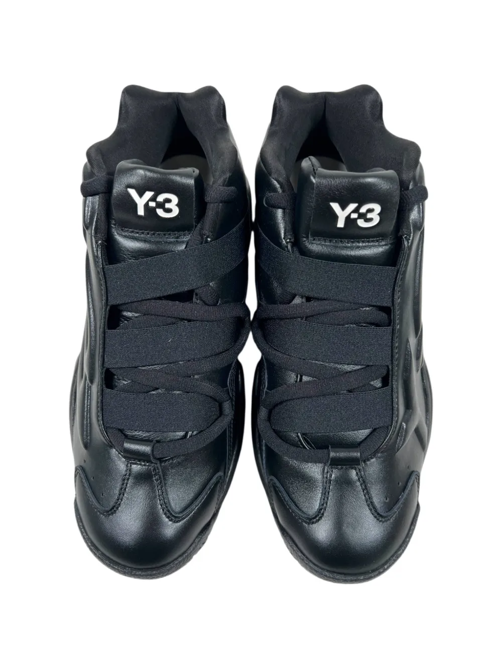 Y-3 Megaball leren sneakers Zwart