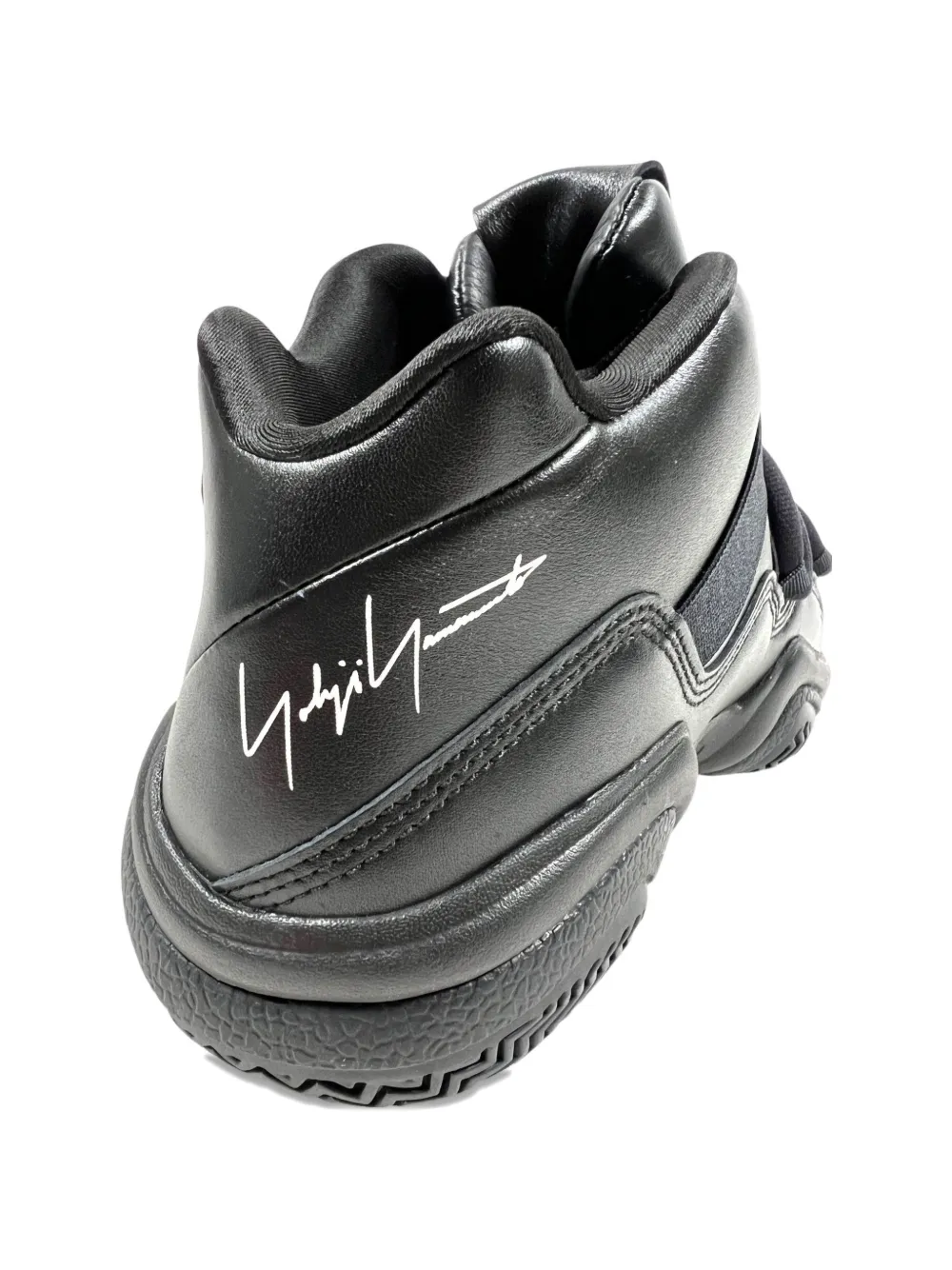 Y-3 Megaball leren sneakers Zwart