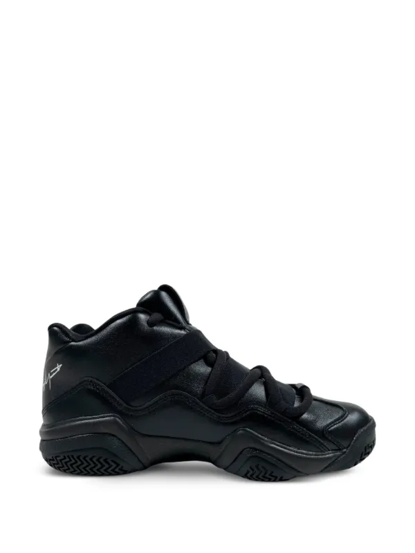 Y-3 Megaball Leather Sneakers | Black | FARFETCH RO