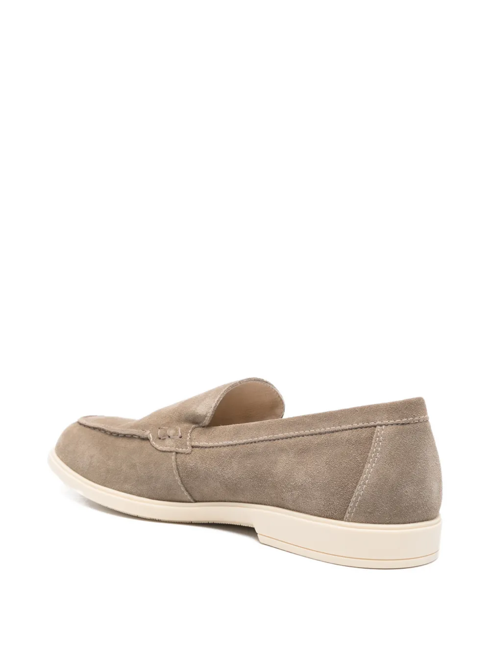  Nero Giardini Slip-on Leather Loafers - Neutrals 