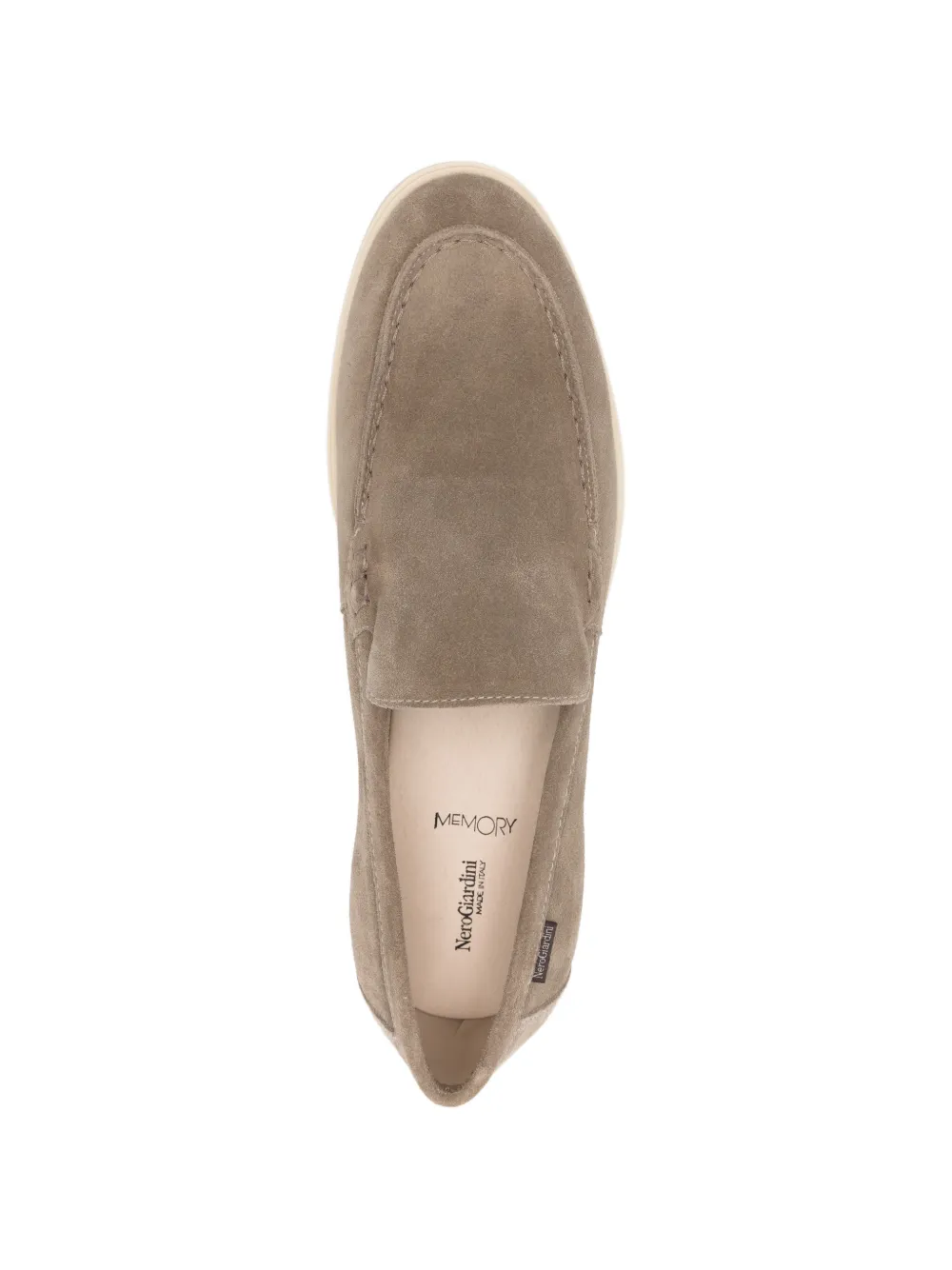 NERO GIARDINI Leren loafers Beige