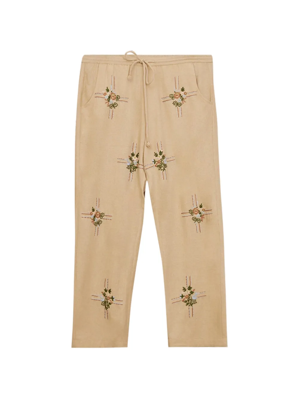 Baziszt floral-embroidered track pants - Toni neutri