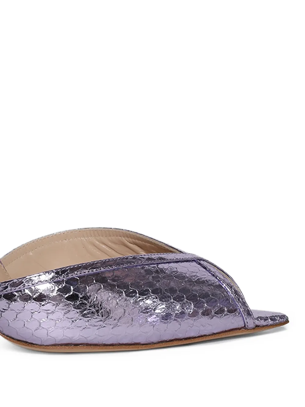 Andrea Wazen Katy slingback sandalen Paars