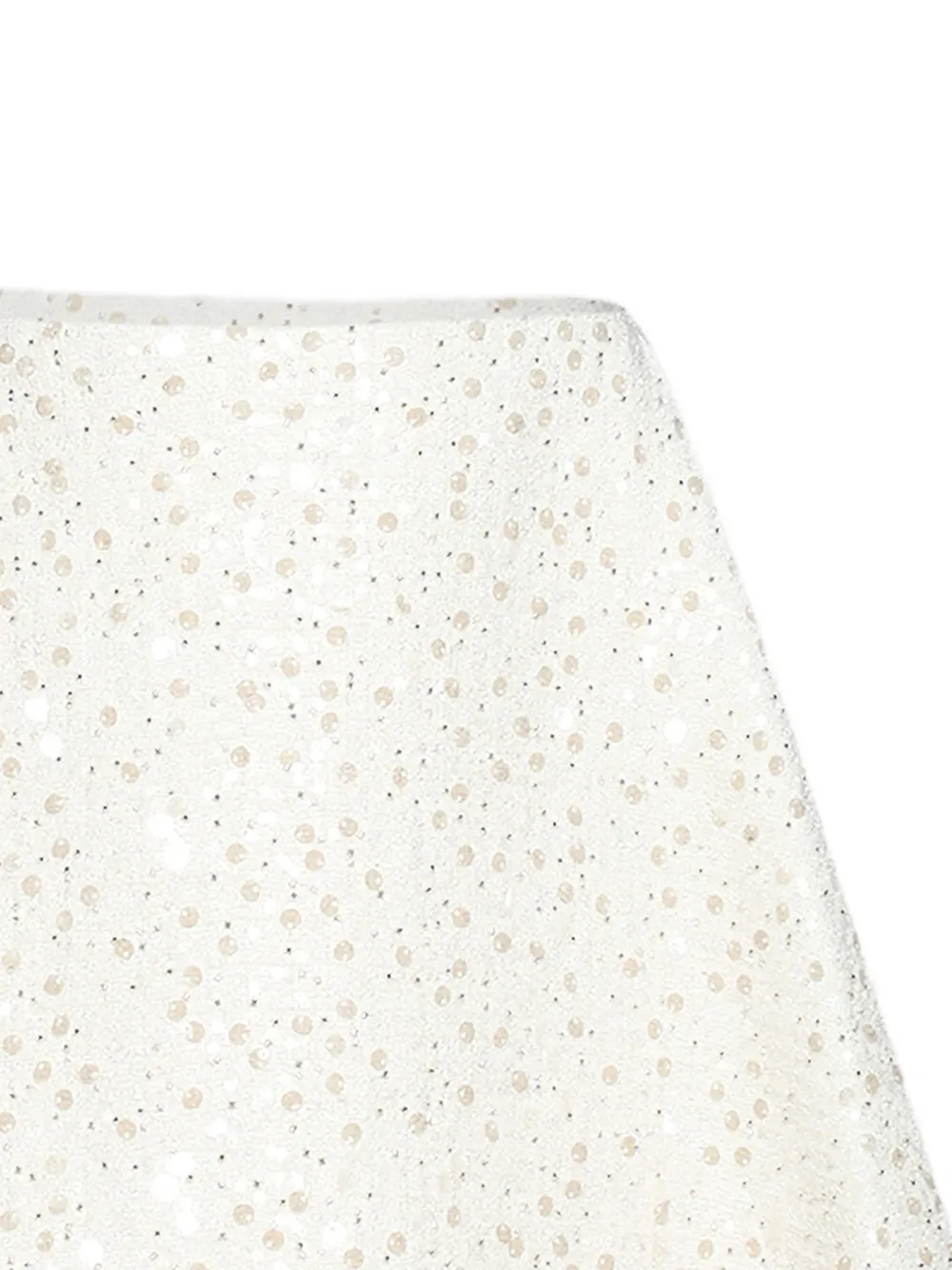  David Koma Sequin Bouclé A-line Mini Skirt - White 