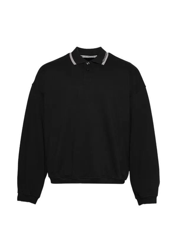 alexanderwang ロングスリーブ Alexander Wang ロングスリーブ ポロシャツ | ブラック | FARFETCH JP