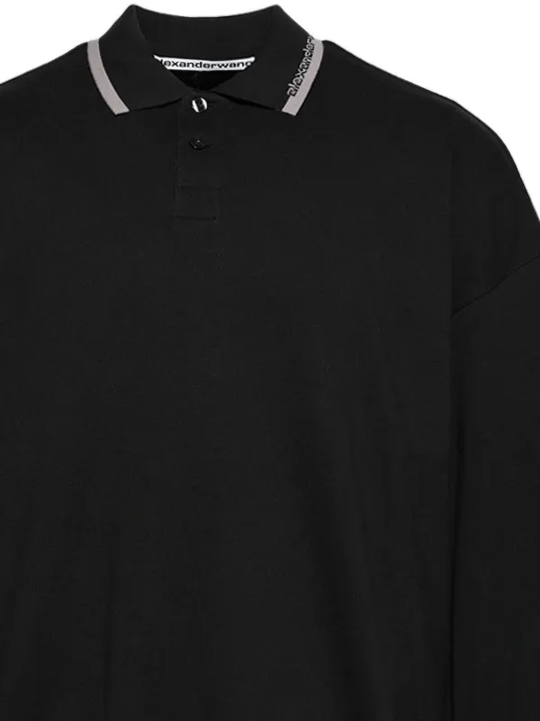 Alexander Wang ロングスリーブ ポロシャツ | ブラック | FARFETCH JP