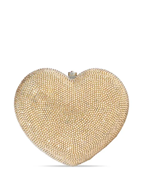 Judith Leiber L’Amour heart-embellished clutch bag