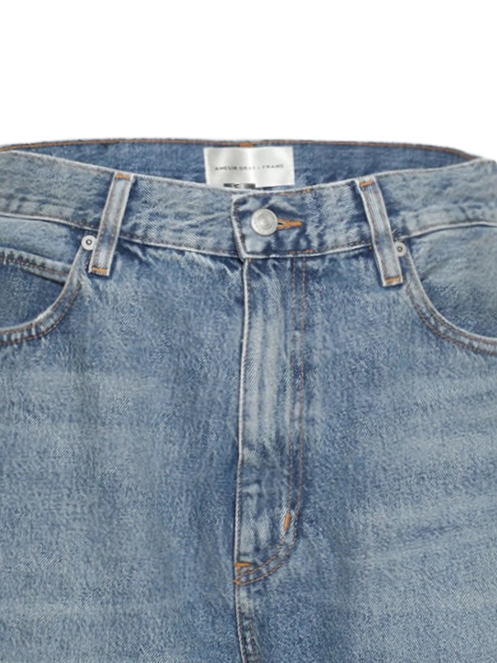  Frame Jort Wide-leg Denim Shorts - Blue 