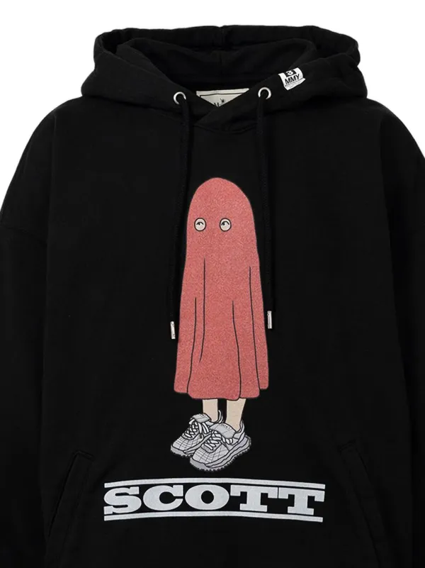 Maison MIHARA YASUHIRO Printed Hoodie | Black | FARFETCH JO