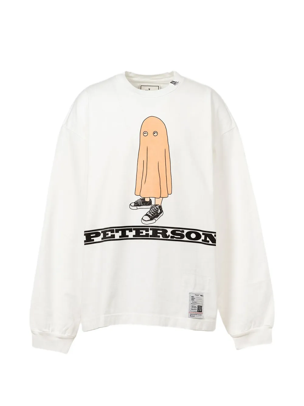 Maison MIHARA YASUHIRO printed long sleeves T-shirt - Bianco