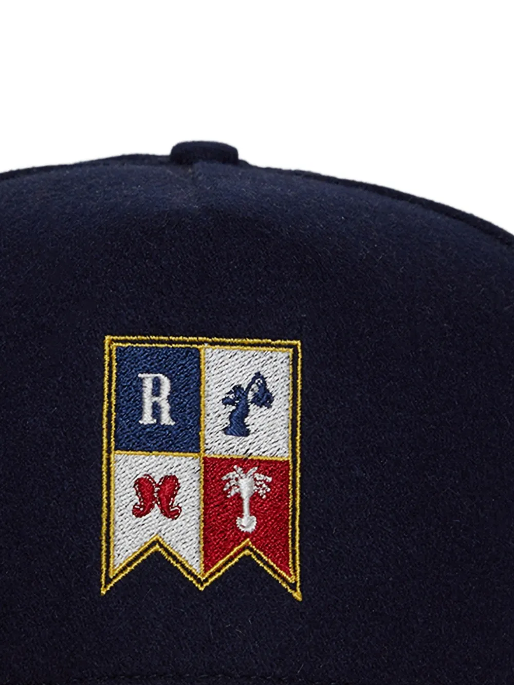 RHUDE Honkbalpet met logopatch Blauw