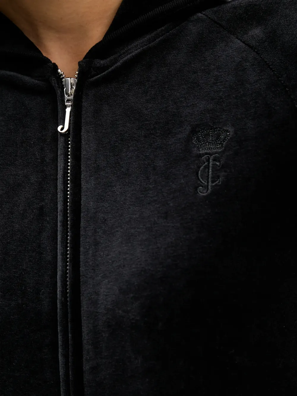 Juicy Couture Hoodie met zijstreep Zwart