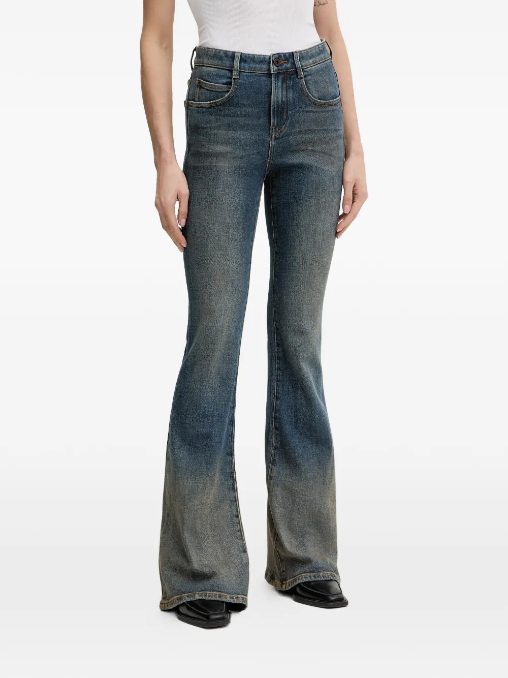  Miss Sixty Layered Flared Jeans - Blue 