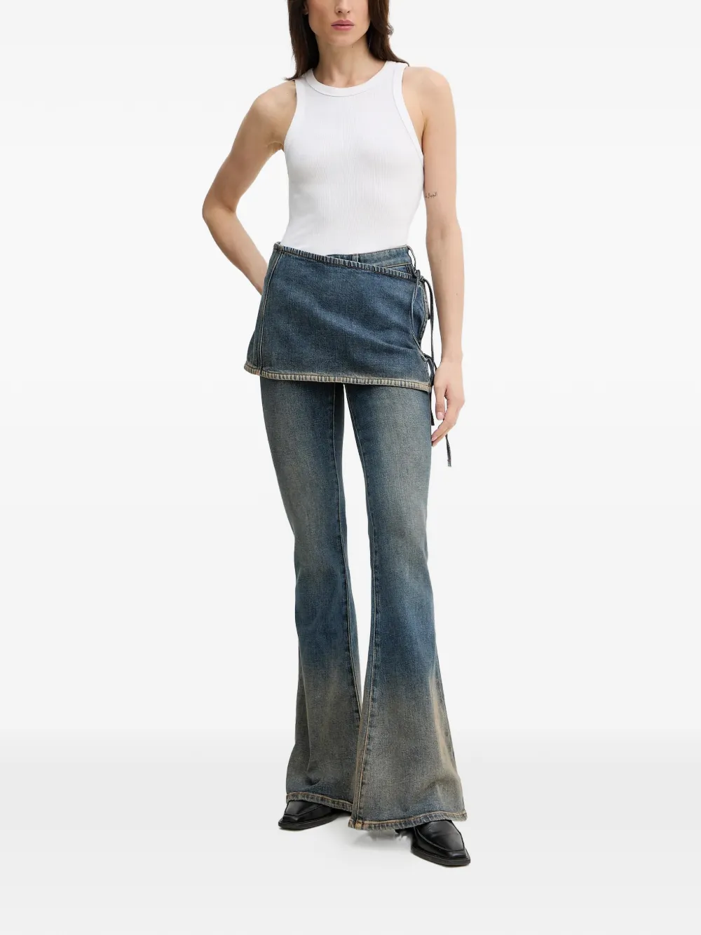  Miss Sixty Layered Flared Jeans - Blue 