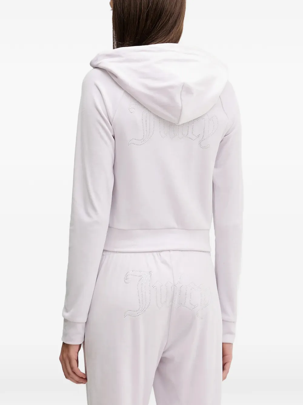 Juicy Couture Hoodie met rits Paars