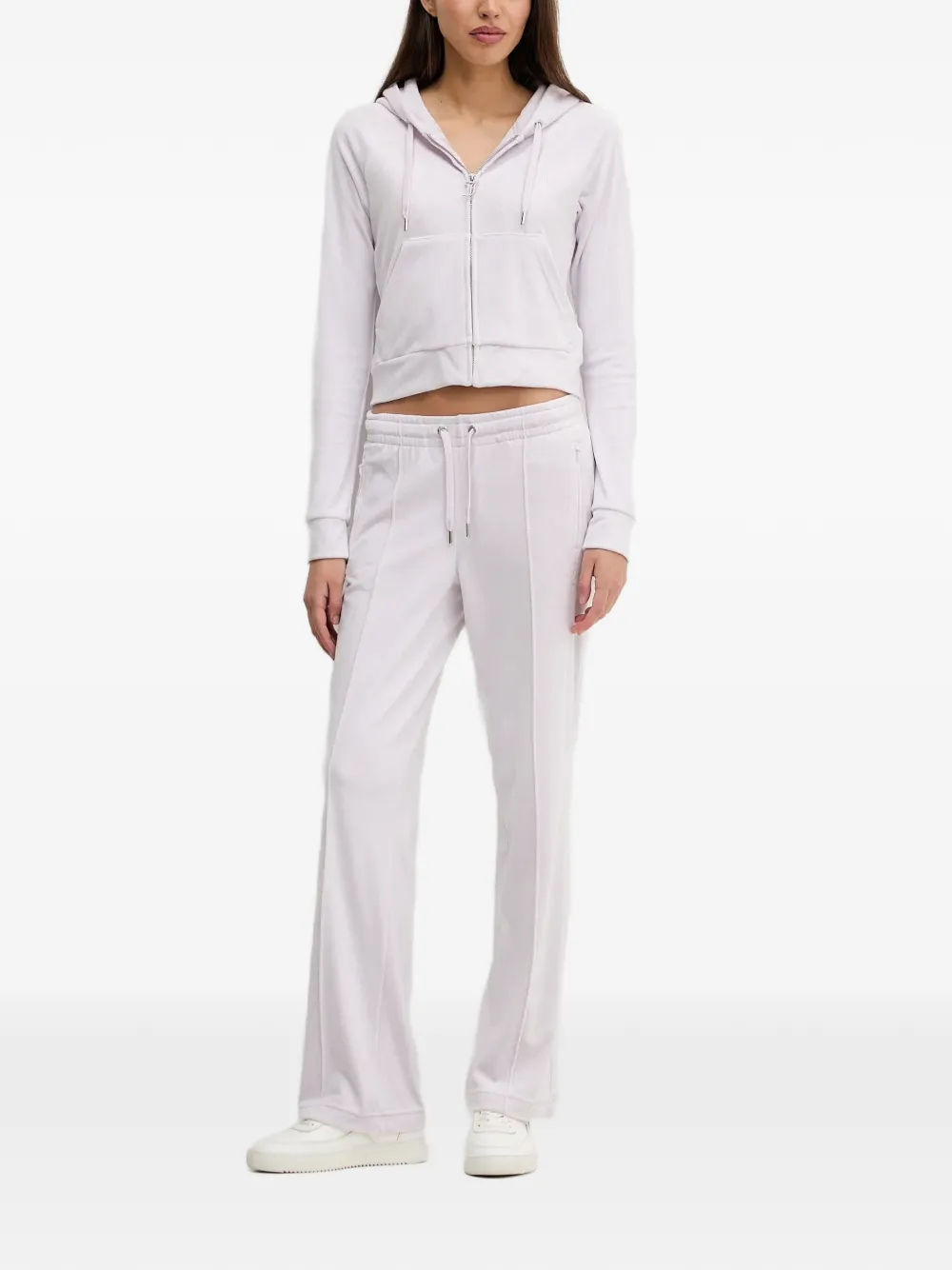 Juicy Couture Hoodie met rits Paars