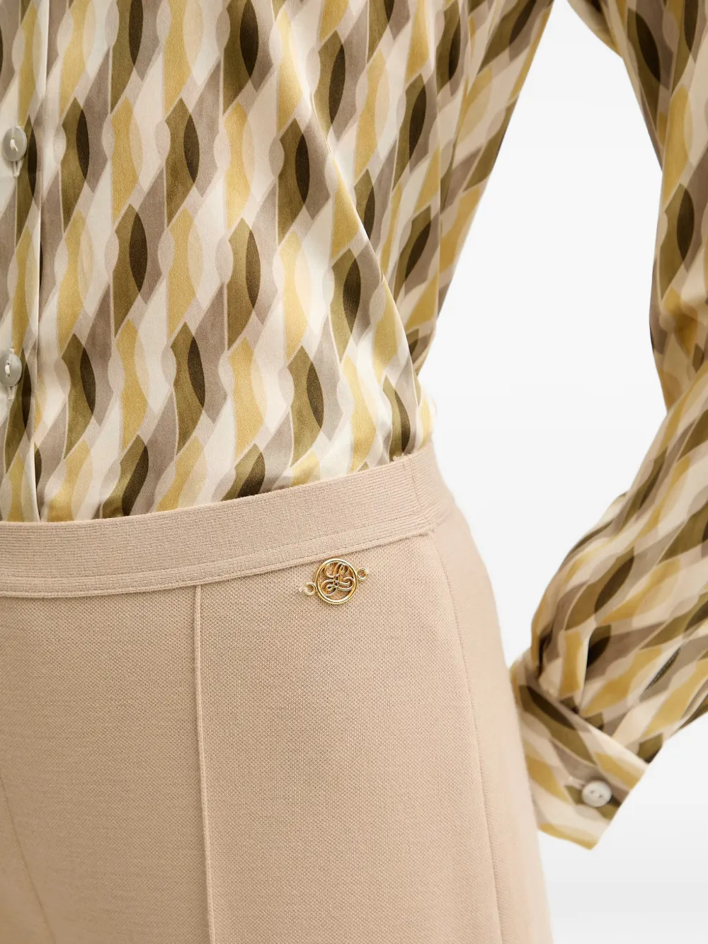 LUISA SPAGNOLI Minuccio wollen broek Beige