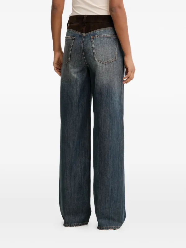 【新品未使用】　Cover Leg Denim Pants Miss Sixty Patchwork straight-leg Jeans | Blue | FARFETCH CA