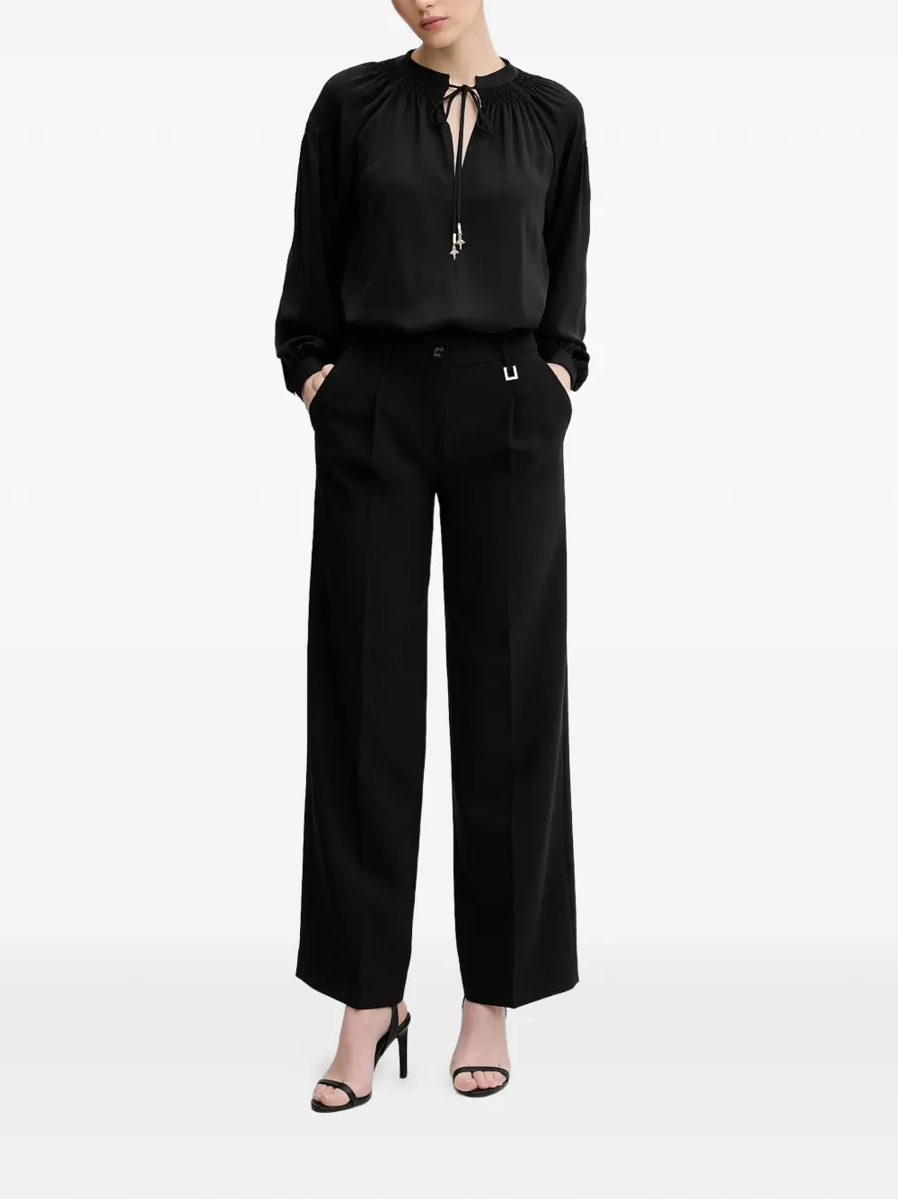  Joop! Brigida Tie-neck Blouse - Black 