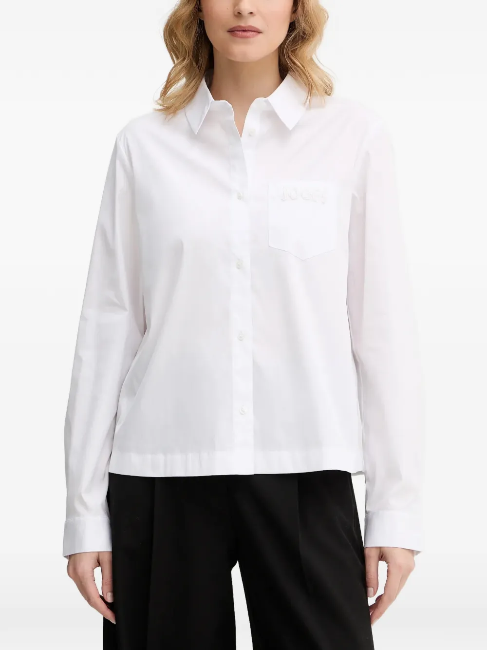 Joop! Bella chest-pocket shirt - Bianco