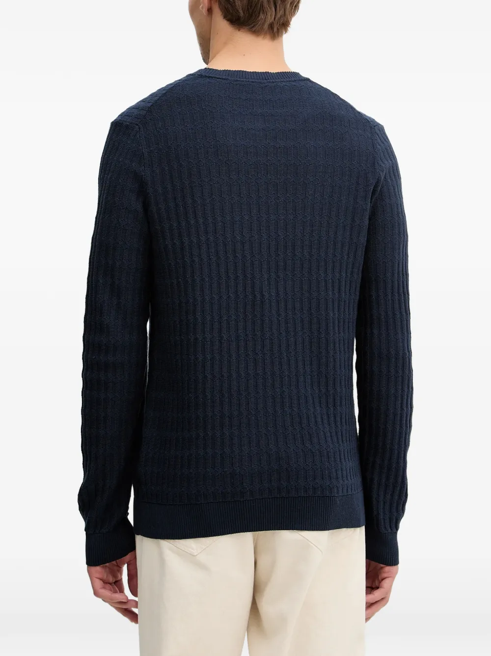 Joop! Pull à Design Texturé - Bleu 