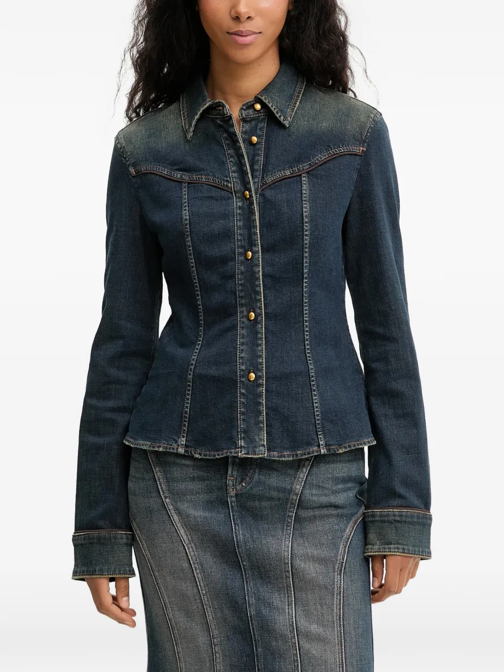 Miss Sixty buttoned denim shirt - Blu