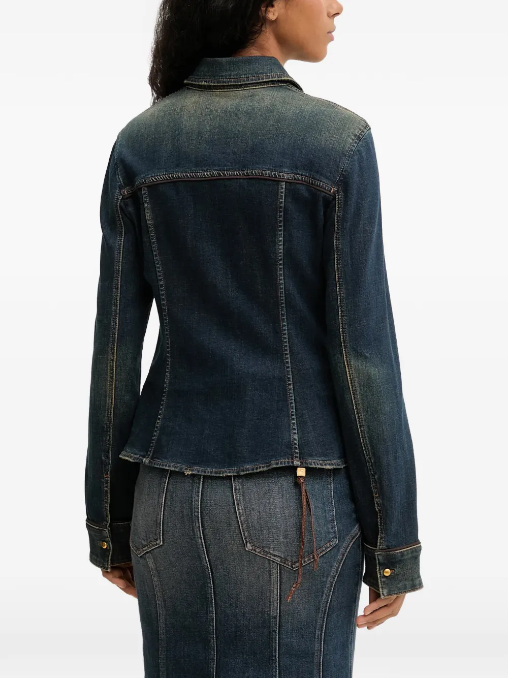  Miss Sixty Buttoned Denim Shirt - Blue 