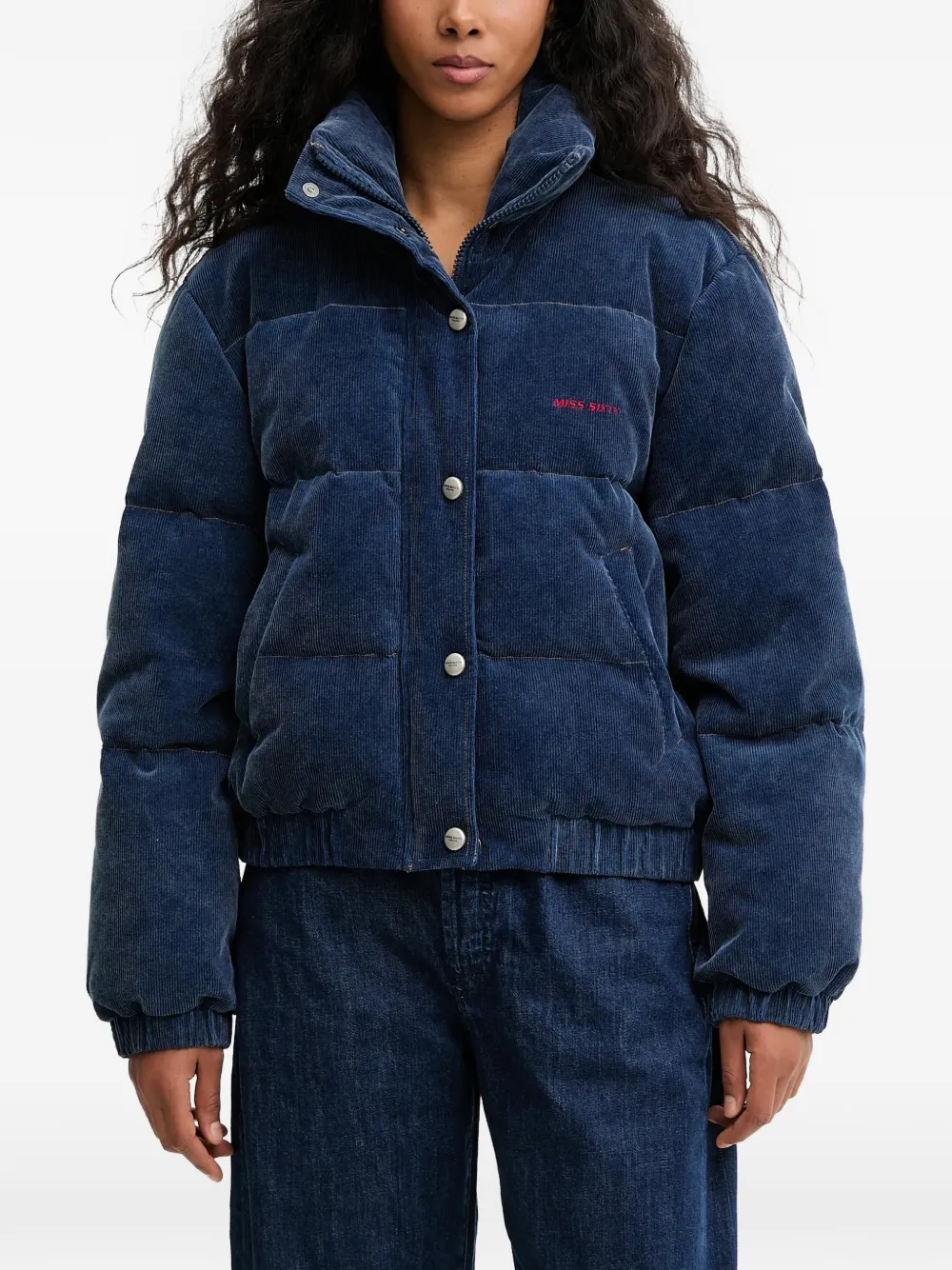 Miss Sixty corduroy padded jacket - Blu