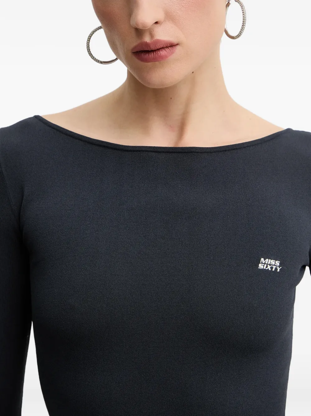 Embroidered Knit Top