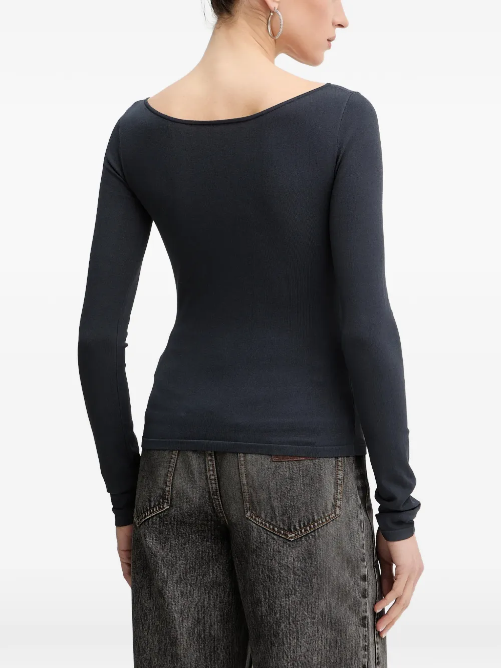 Embroidered Knit Top