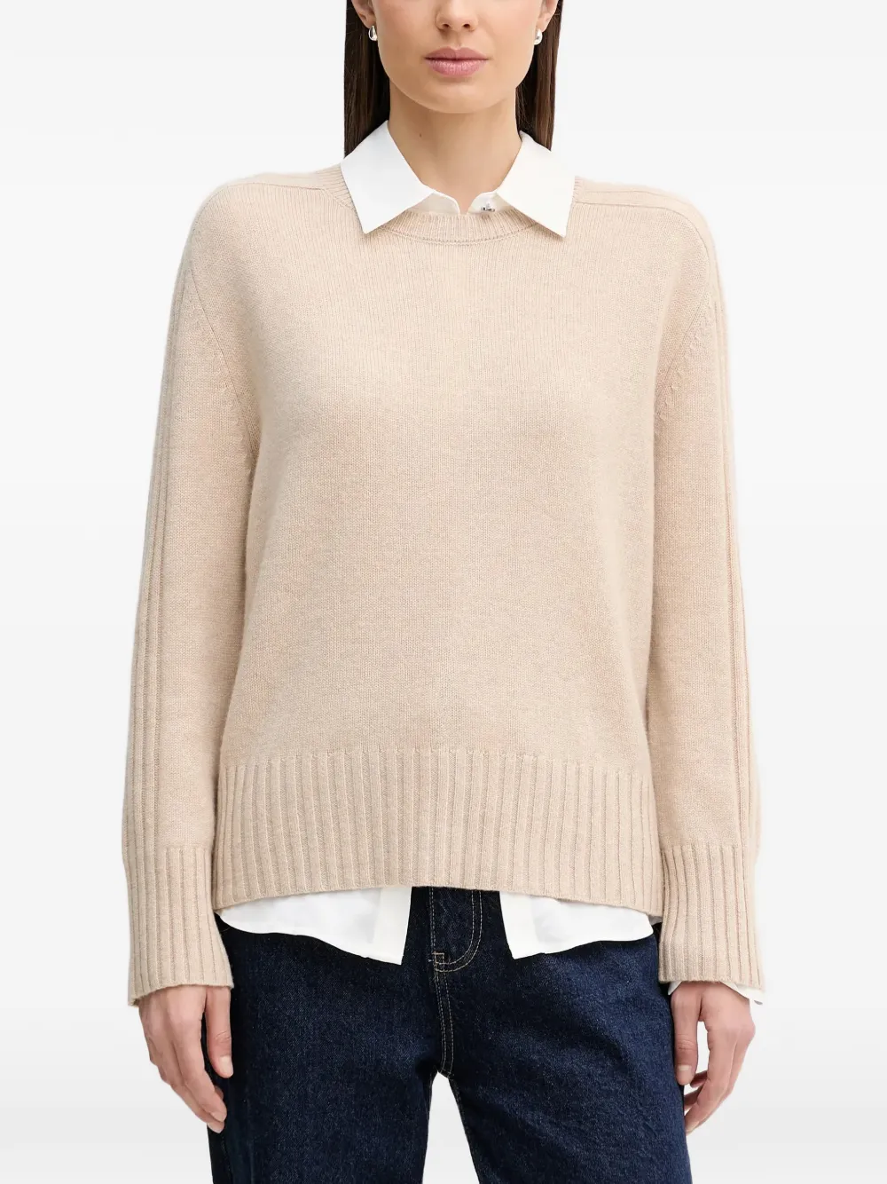Benetton ribbed cashmere sweater - Toni neutri