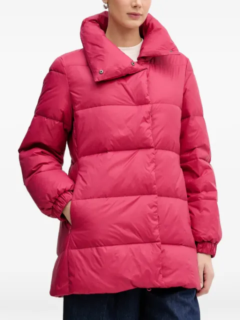 Benetton quilted funnel-neck jacket