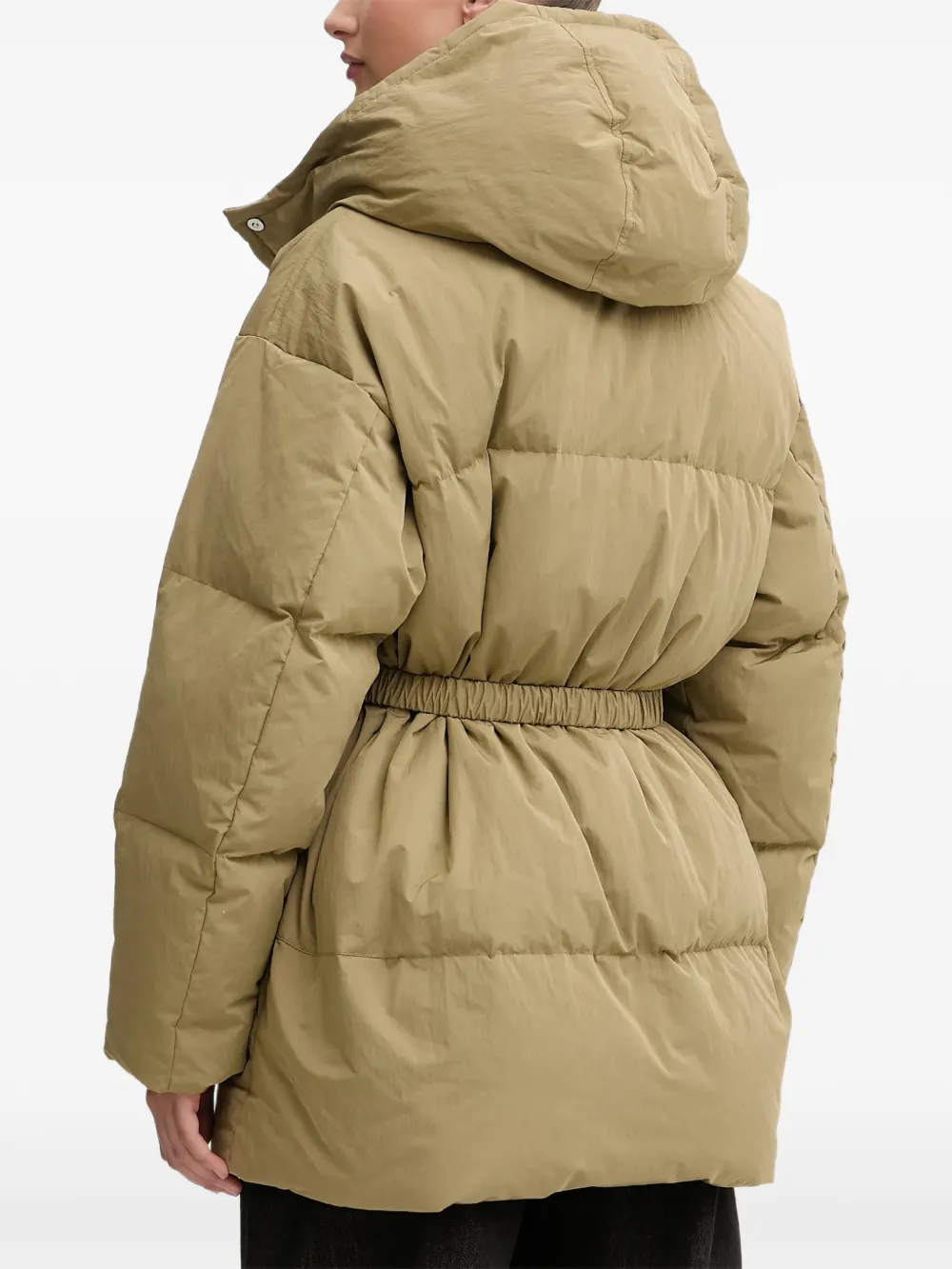  Miss Sixty Hooded Belted Coat - Green 