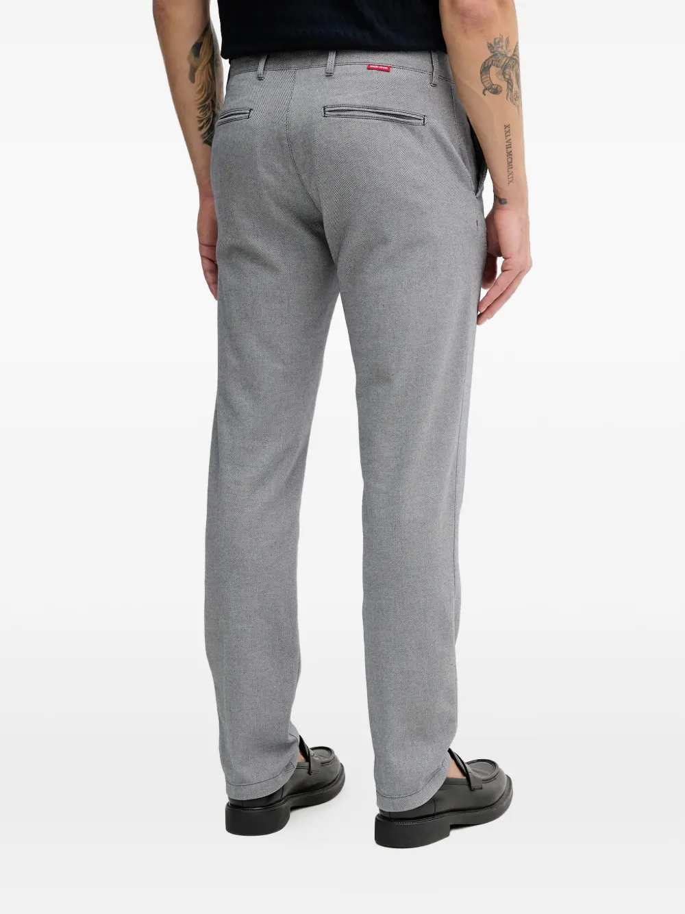  Joop! Belt-loops Patterned Trousers - Grey 