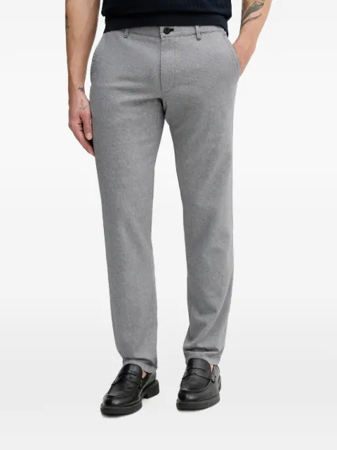 Joop! belt-loops patterned trousers