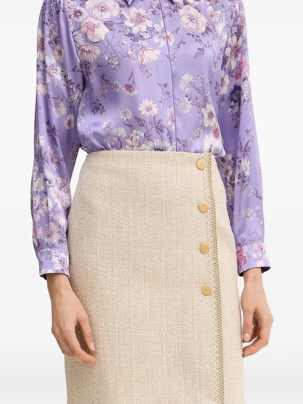  Luisa Spagnoli Tanzania Wrap Skirt - Neutrals 