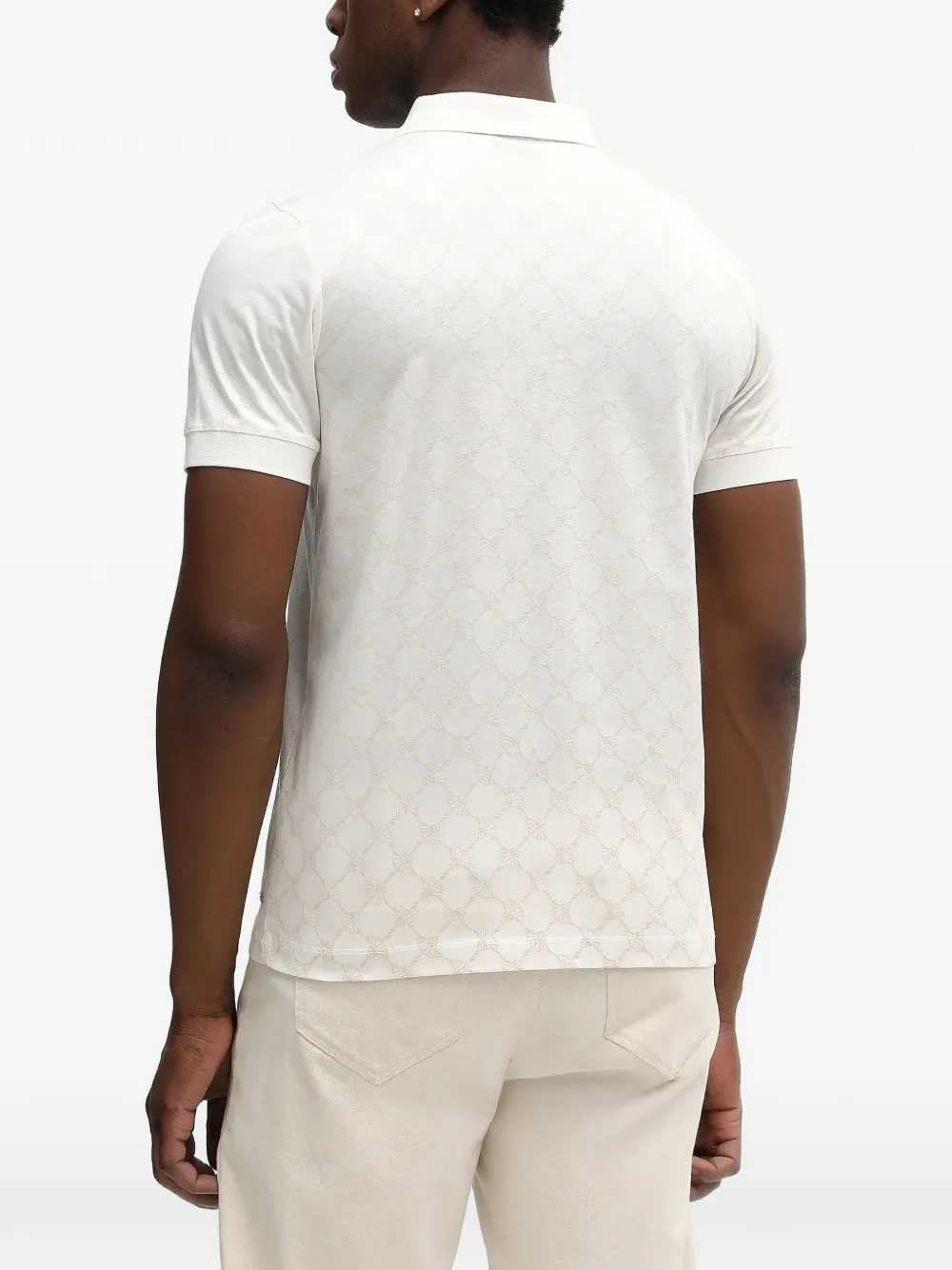  Joop! Jesse Patterned Polo Shirt - Neutrals 