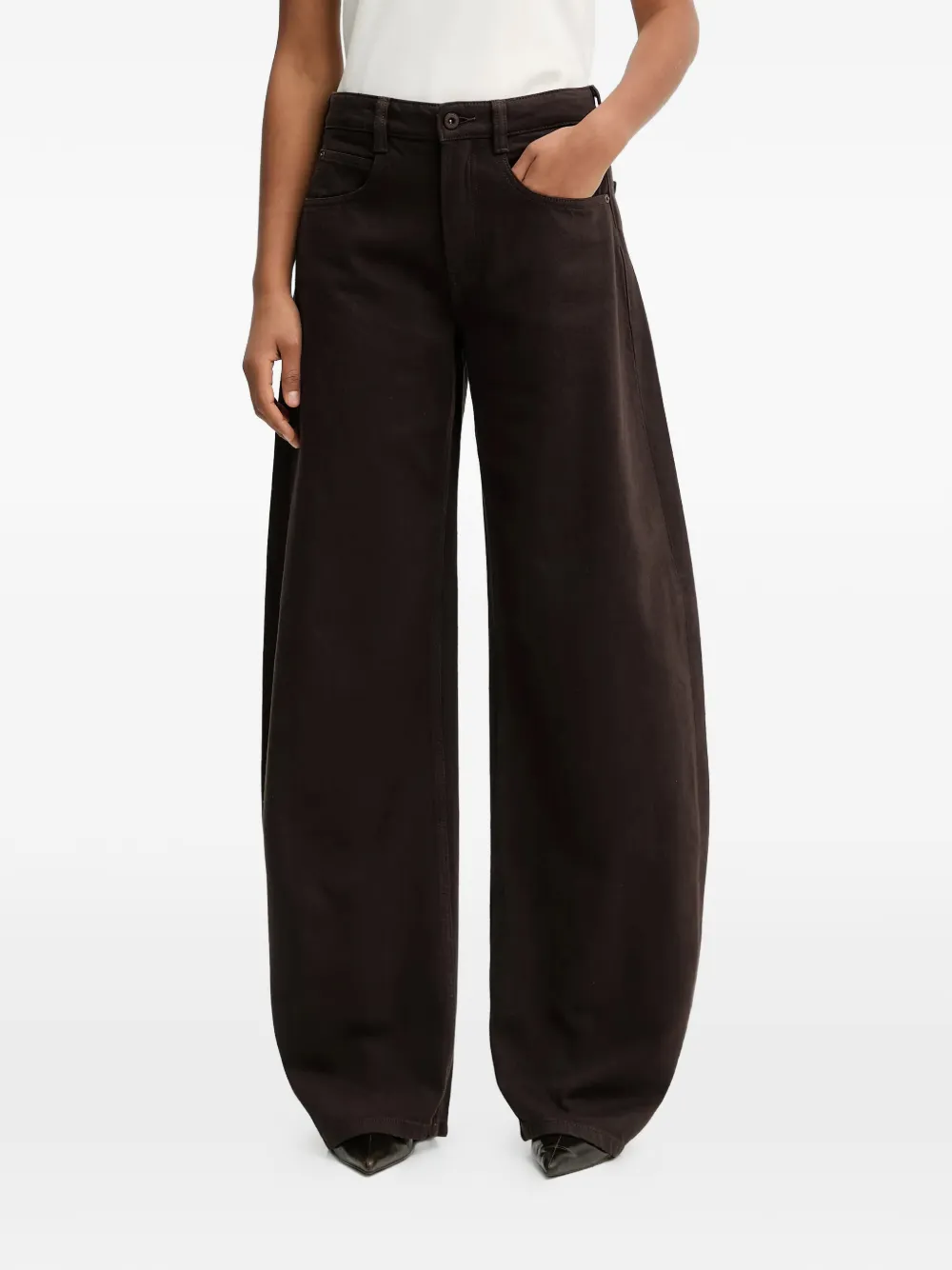 Miss Sixty wide-leg jeans - Marrone