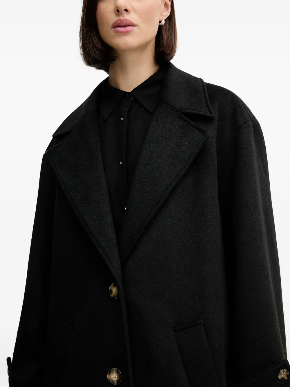 Pedro Del Hierro Jas met knopen Zwart