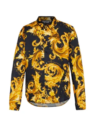 Versace Jeans Couture Camisa Com Estampa Barroca | Preto | FARFETCH BR