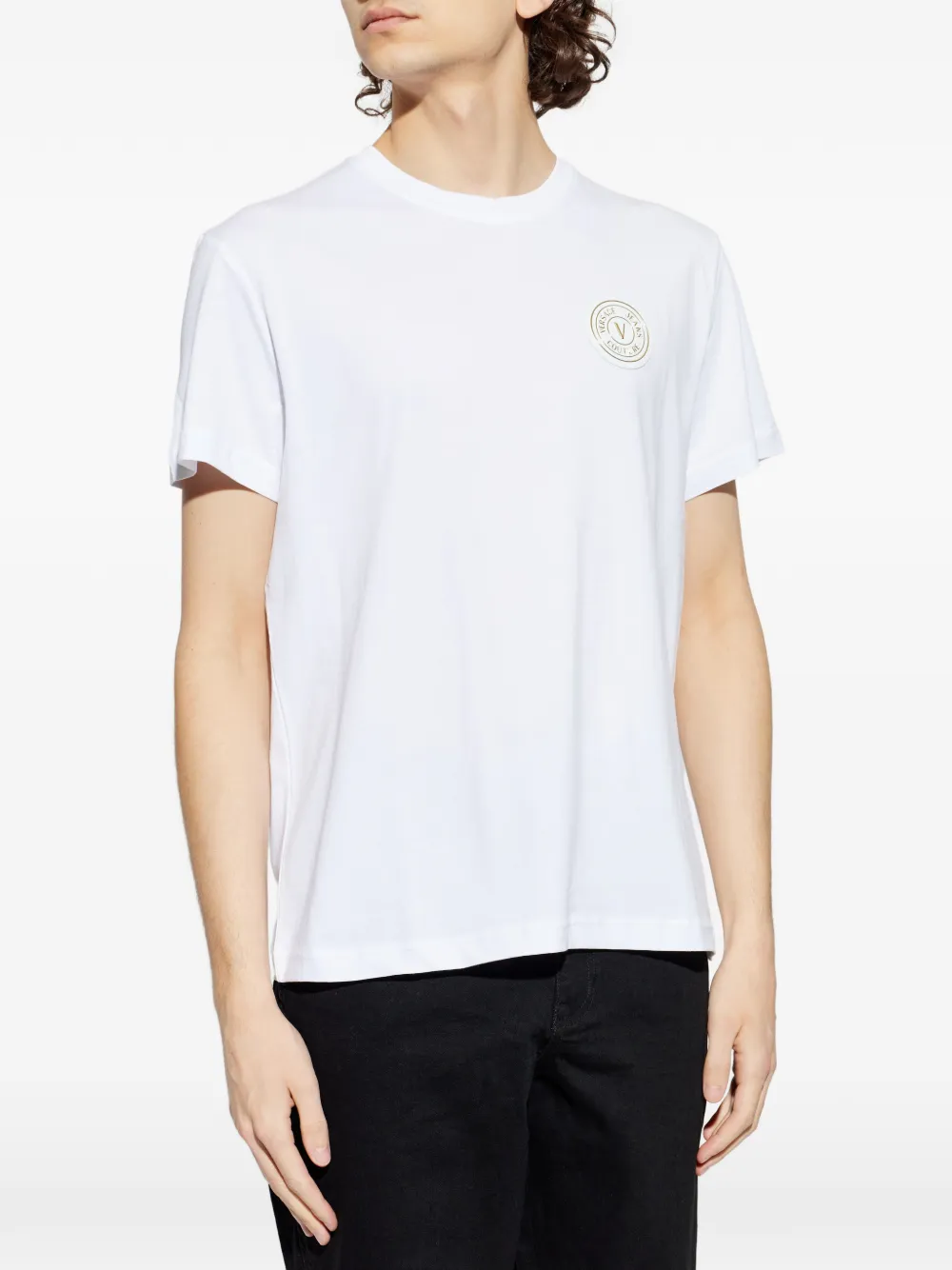 Versace Jeans Couture T-shirt met logo Wit