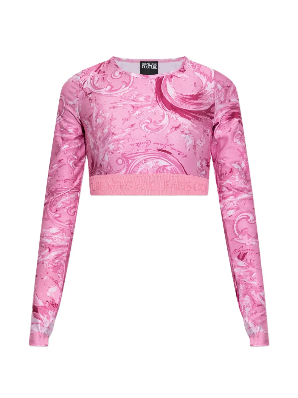 Versace Jeans Couture pattern-detail top - Rosa