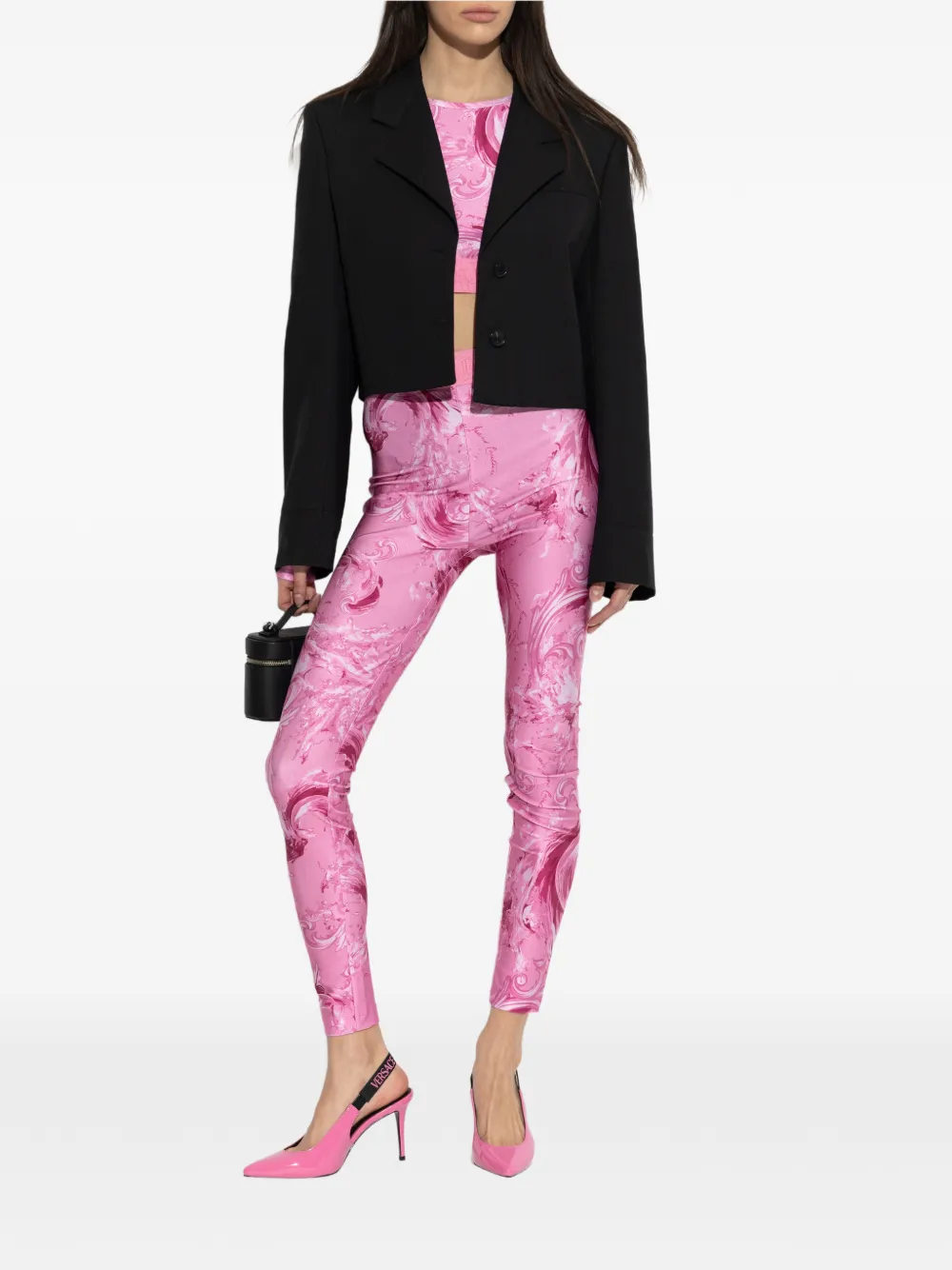  Versace Jeans Couture Pattern-detail Top - Pink 