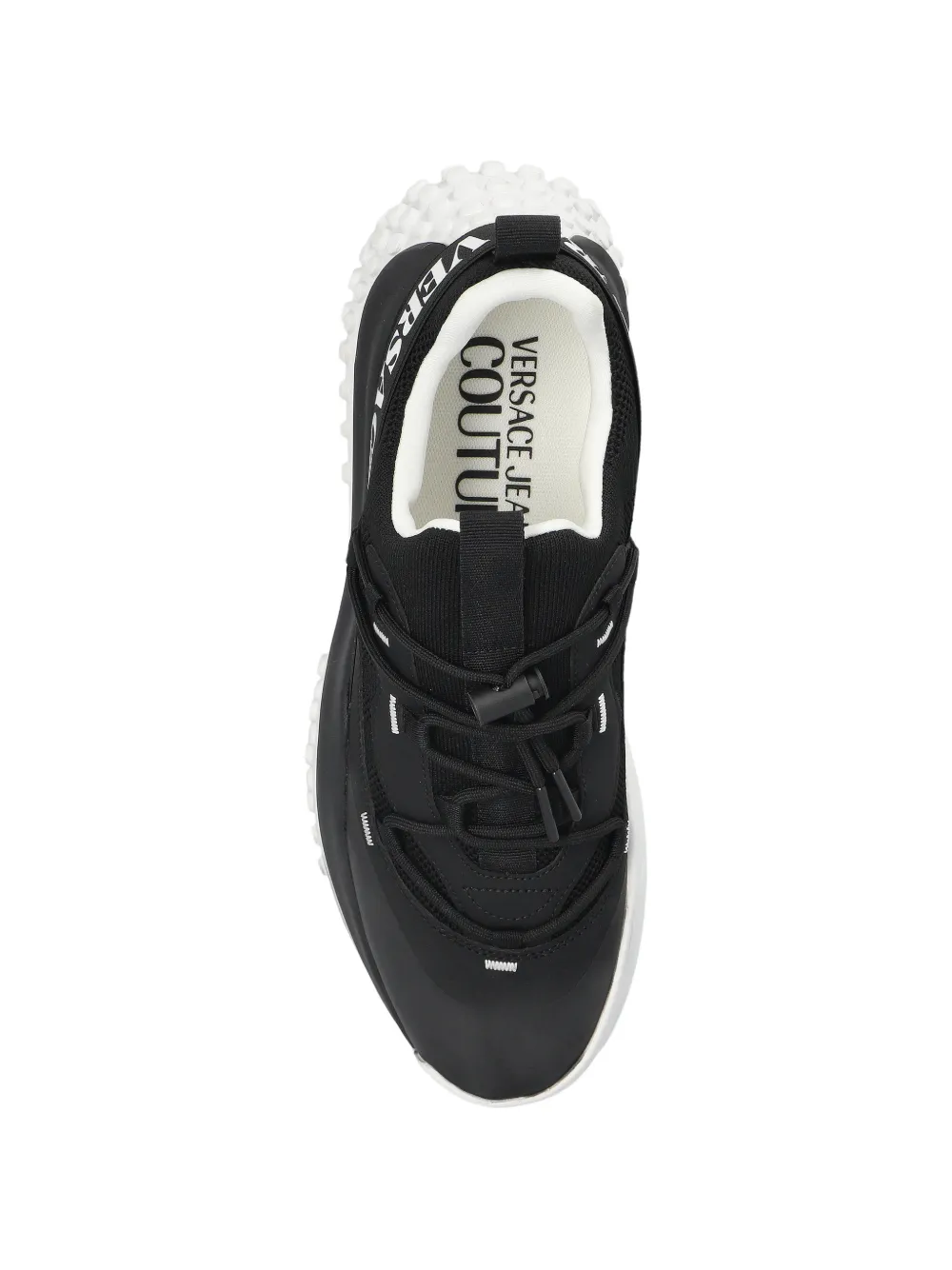 Versace Jeans Couture Sneakers met letters Zwart