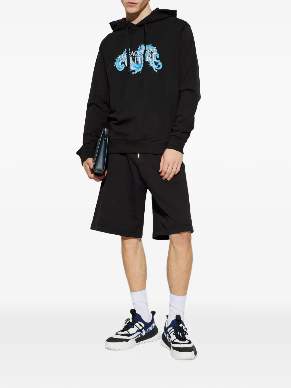 Versace Jeans Couture Trui met capuchon Zwart